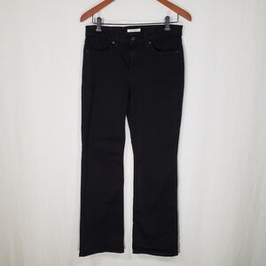 Levi's Classic Boot Cut 5-Pocket Mid Rise All Black Jeans Women's Size 8 Short